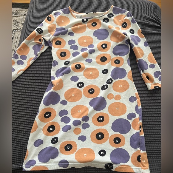 Marimekko basic dress with great colors and pattern - Picture 5 of 7